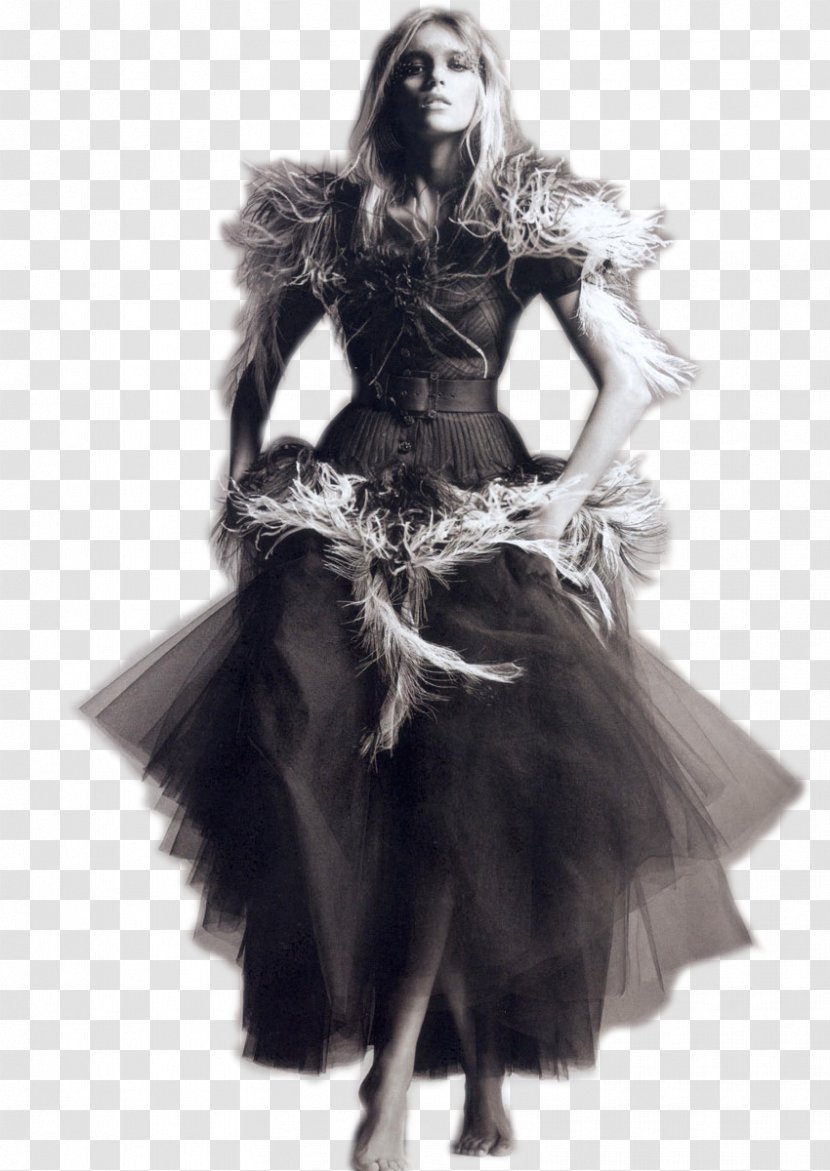 Costume Fashion White - Model - Black Swan Transparent PNG