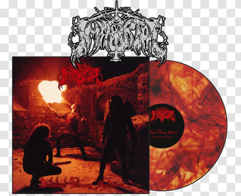 Diabolical Fullmoon Mysticism Immortal LP Record Battles In The North Black Metal - Now Transparent PNG