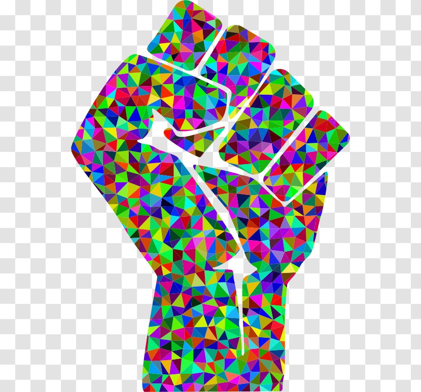 Raised Fist Symbol Resistance Movement Black Power - Prismatic Transparent PNG