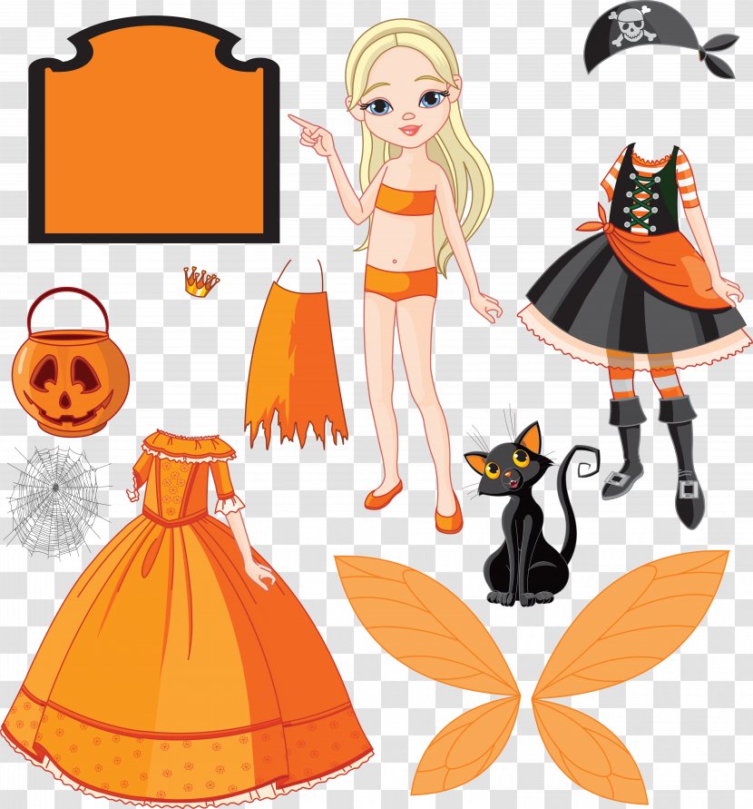 Paper Doll Dress-up Halloween - LOL Dolls Transparent PNG