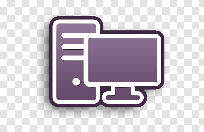 Desktop Computer Icon Educative Icon Technology Icon Transparent PNG