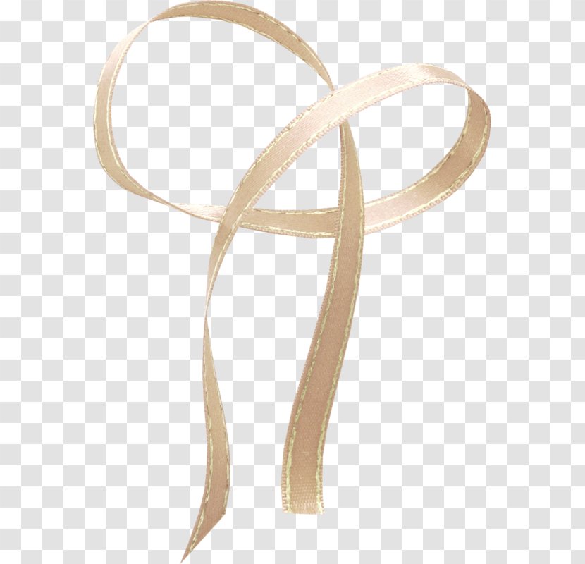Fashion Accessory - Gold Ribbon Transparent PNG