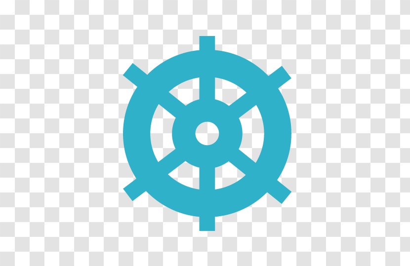 Dharmachakra Buddhist Symbolism Buddhism Religious Symbol - Turquoise Transparent PNG