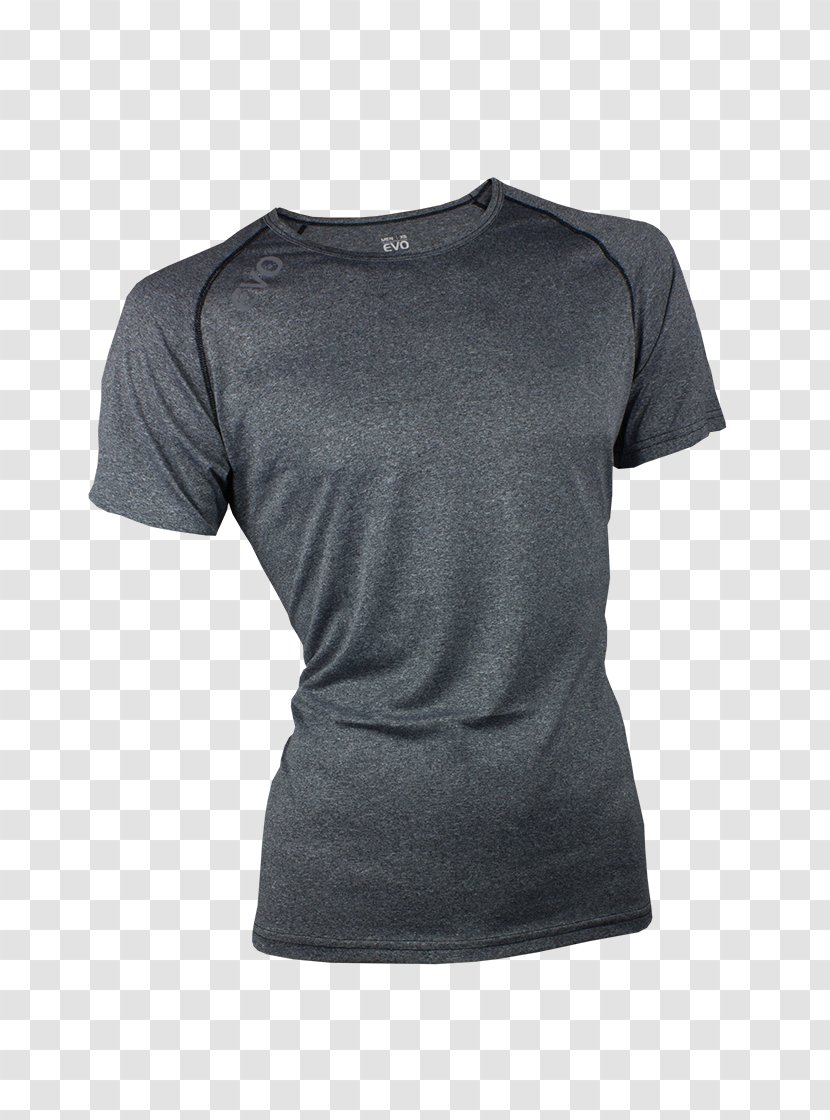 T-shirt Sleeveless Shirt Black Sportswear - Sleeve Transparent PNG