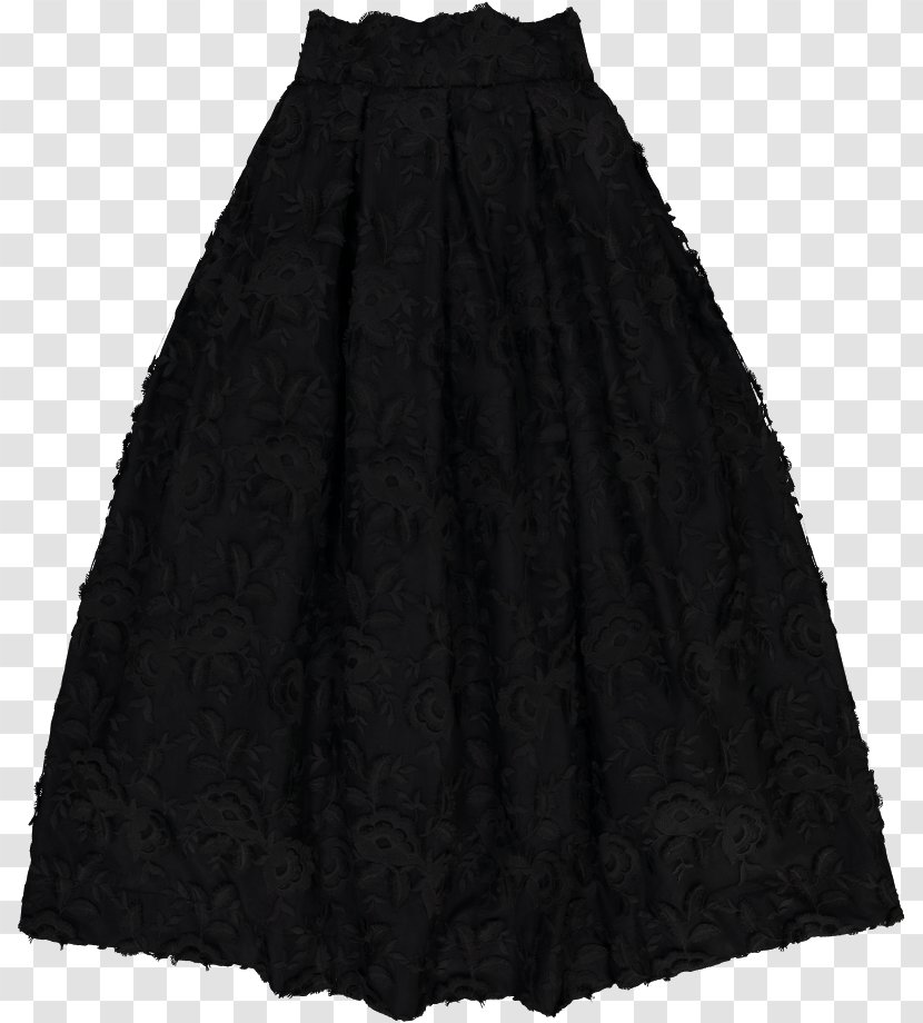 Little Black Dress Skirt Ball Gown Lace - Flowers Transparent PNG