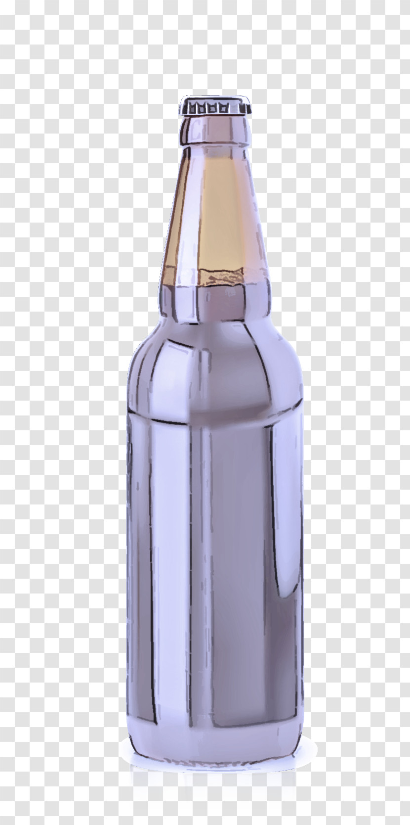 Glass Bottle Beer Bottle Glass Bottle Purple Transparent PNG