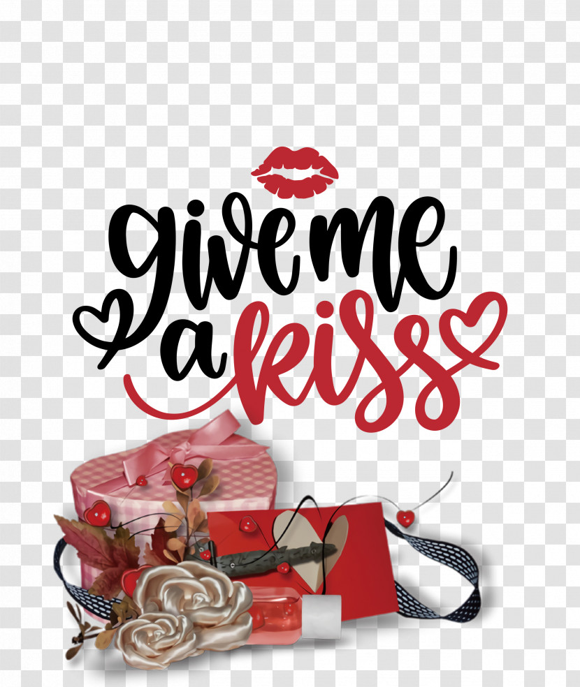 Give Me A Kiss Valentines Day Love Transparent PNG