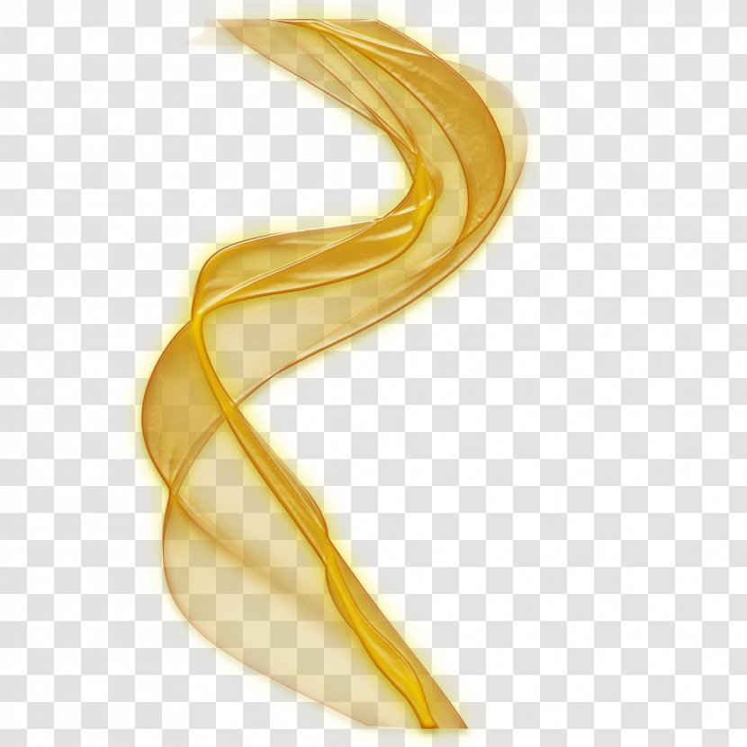 Yellow White Painting - Silk Transparent PNG