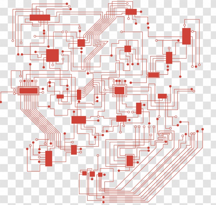 Computer Network Printed Circuit Board Electronic Illustration - Structure - Physical Technology Transparent PNG
