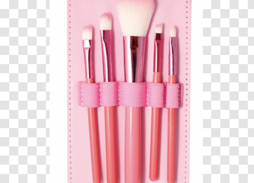 Makeup Brush Cosmetics Lip Gloss Beauty - Tool - Pink Brushes Transparent PNG
