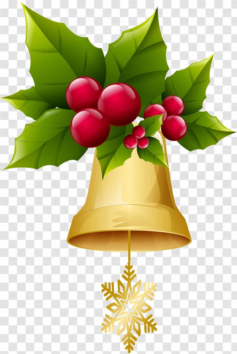 Christmas Ornament Tree Clip Art - Small Bells Transparent PNG