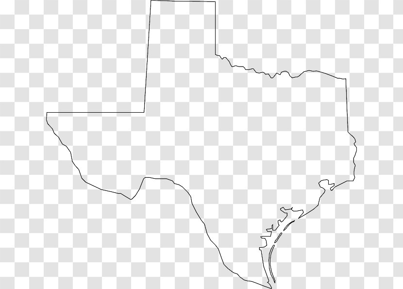 Texas Clip Art - Area - Map Transparent PNG