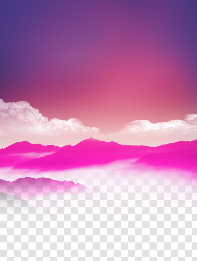 Fundal Purple Red - Magenta - Mountain Background Material Transparent PNG