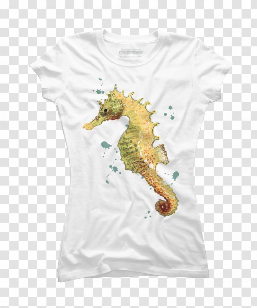 T-shirt Clothing Top - Art - Seahorse Transparent PNG