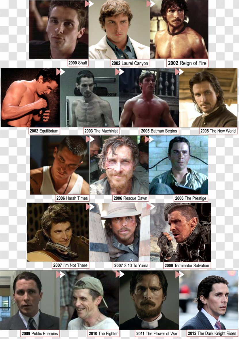 Christian Bale Batman The Dark Knight Heath Ledger Machinist - Male Transparent PNG