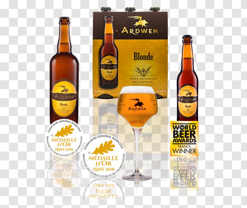 Beer Bottle Ardwen, Le Restaurant Brasserie Brewery - Blonde Transparent PNG