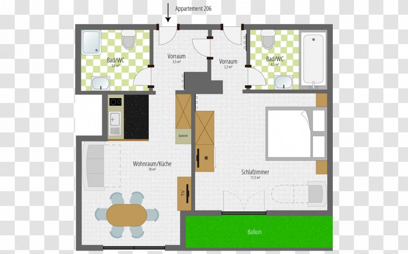 Floor Plan Architecture House - Property Transparent PNG