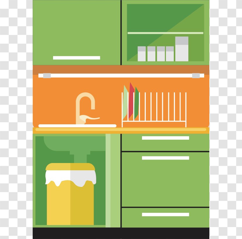 Table Kitchen Furniture - Vector Transparent PNG