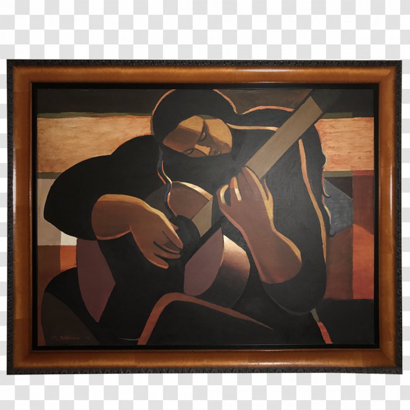 Modern Art Visual Arts Picture Frames Illustration - Architecture - Hand Painted Guitar Transparent PNG