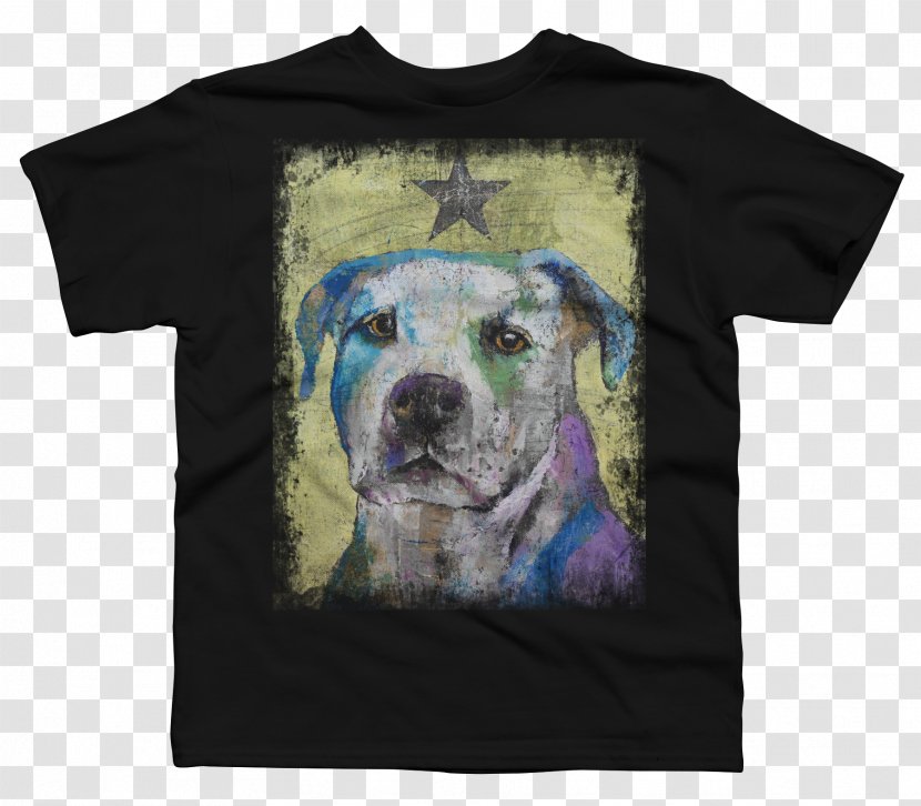 T-shirt Sleeve Crack The Skye Design By Humans - Tree - Pit Bull Dog Transparent PNG
