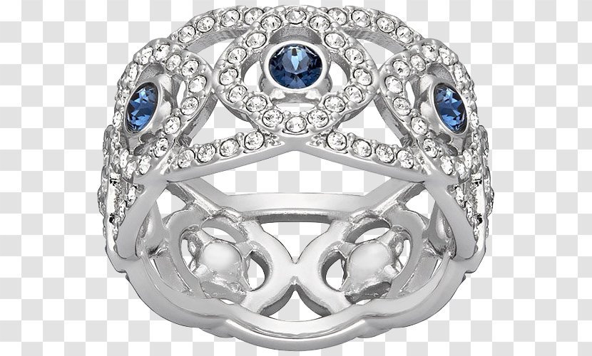 Earring Amazon.com Swarovski AG Jewellery - Platinum - Jewelry Sapphire Ring Transparent PNG