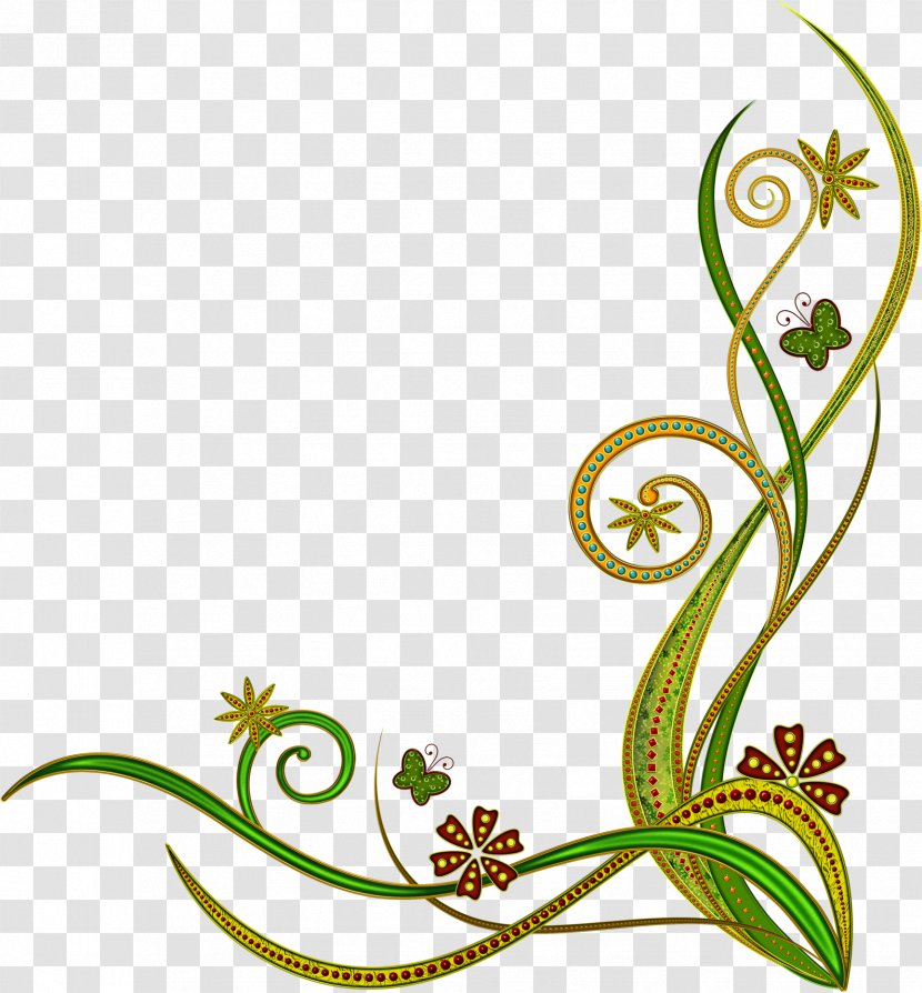 Curb Paper Clip Art - Leaf - Green Floral Transparent PNG
