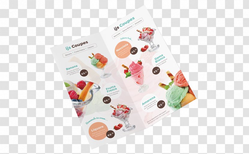 Paper Brand Font - Ice Cream Flyer Transparent PNG