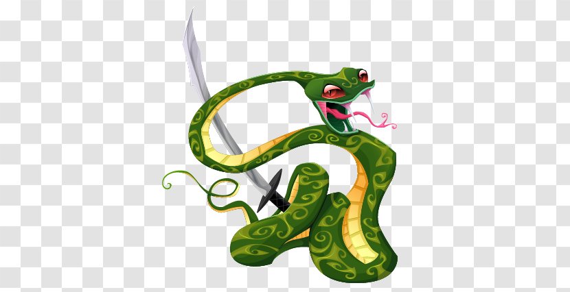 Snake - Fictional Character - Smooth Green Transparent PNG