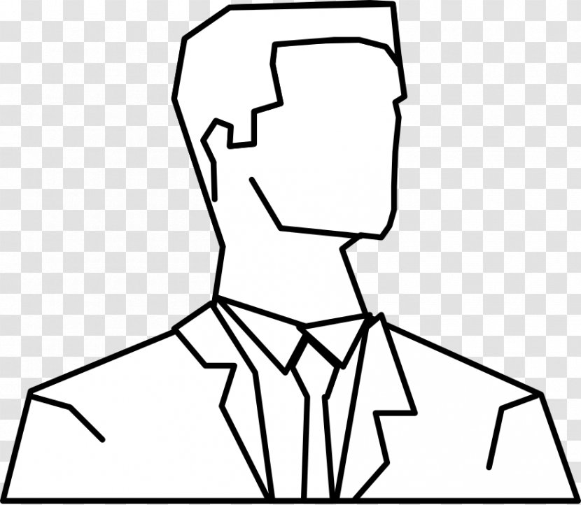 Drawing Man Clip Art - Triangle - Outline Of A Transparent PNG