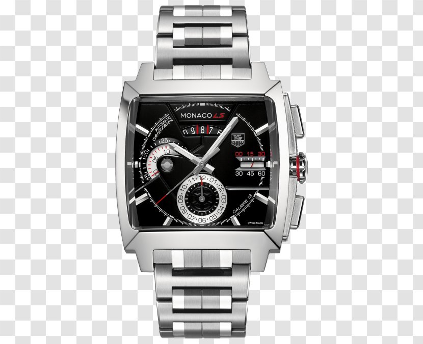 TAG Heuer Monaco LS Chronograph Watch - Breitling Sa Transparent PNG