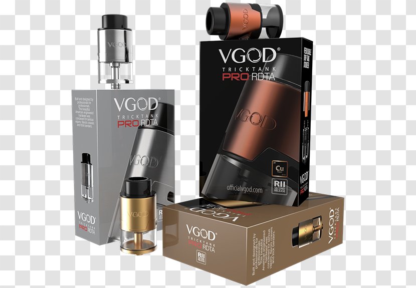 Atomizer Official VGOD Electronic Cigarette Vape Shop Kanthal - Gold Drip Transparent PNG