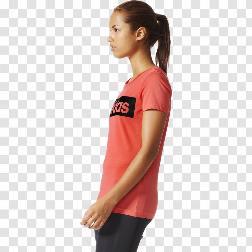 T-shirt Shoulder Sleeve Sportswear Maroon - Clothing - Shot From The Side Transparent PNG