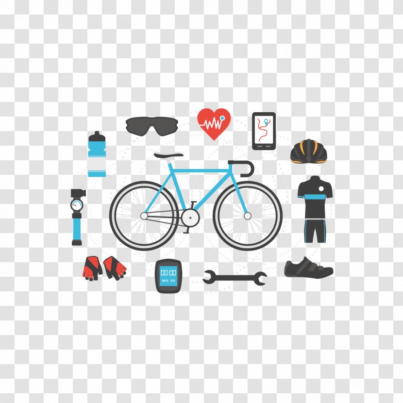 Cycling Bicycle Illustration - Vector Road Racing Transparent PNG