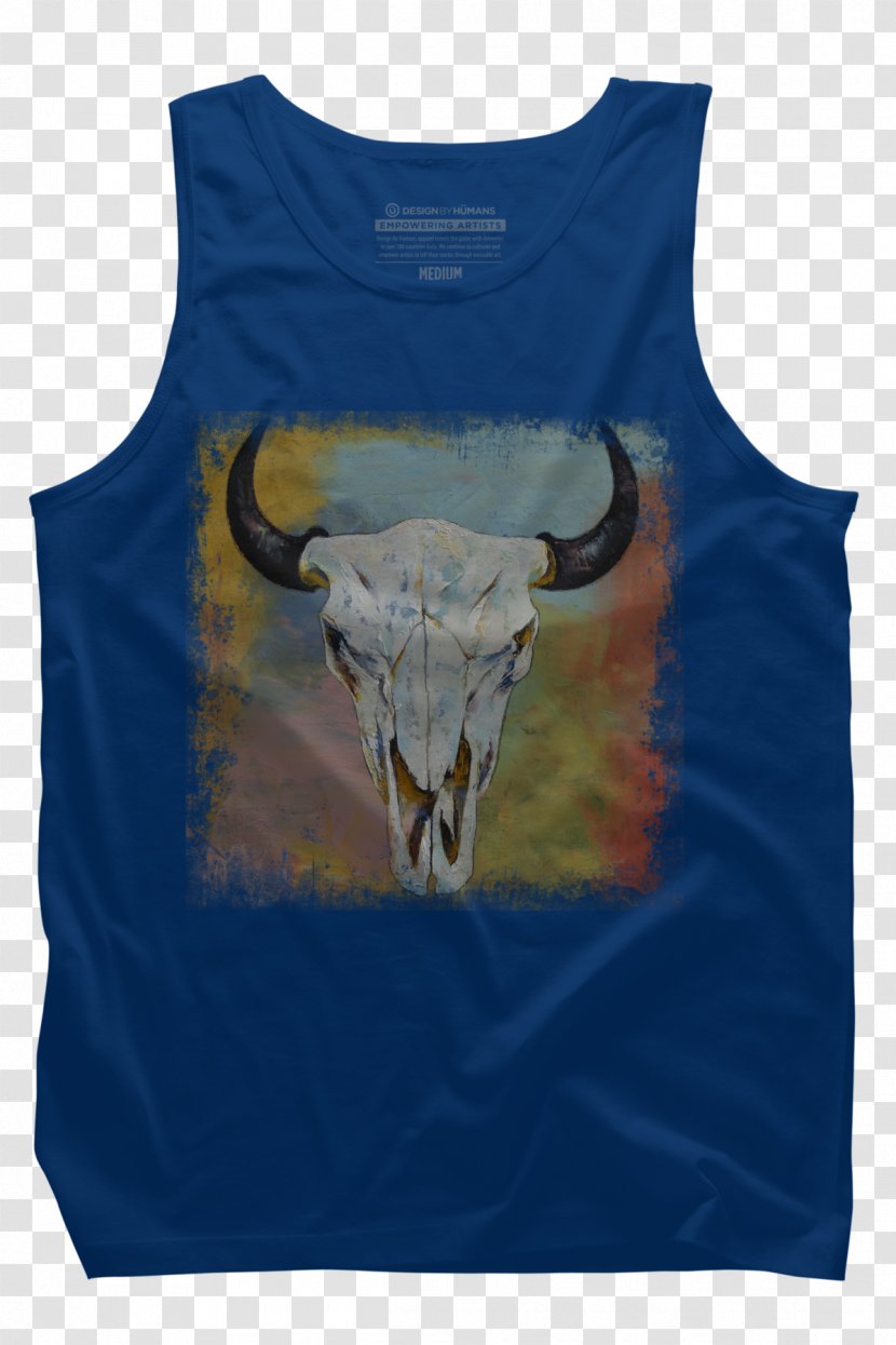 T-shirt Cattle Sleeveless Shirt Bison - Like Mammal - Tank Top Transparent PNG