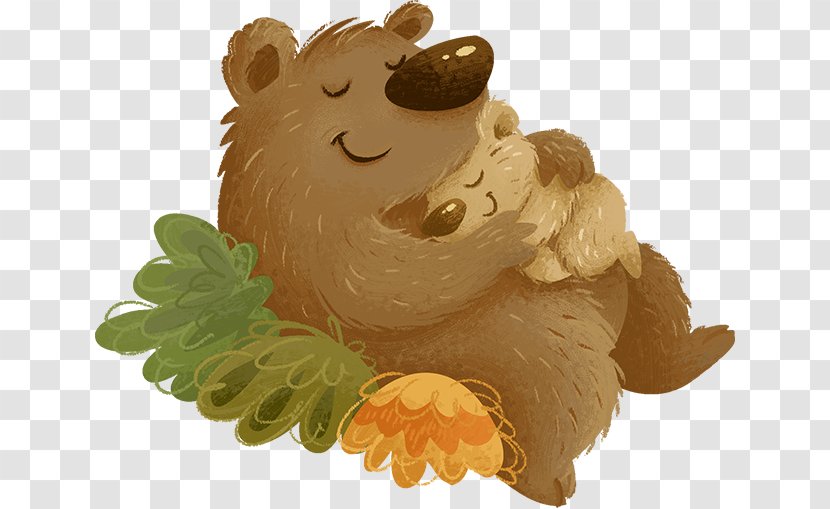Bear Groundhog Sleep Clip Art - Book Transparent PNG