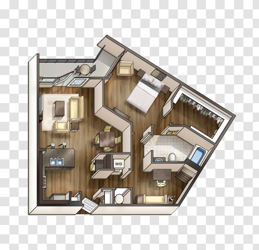 Pine Street Flats Apartments Gleaves Home - Floor Plan - Apartment Transparent PNG