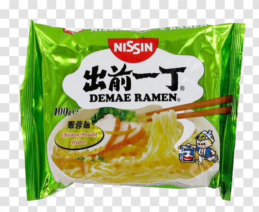 Ramen Instant Noodle Chicken Soup Vegetarian Cuisine - Nissin Chikin Transparent PNG