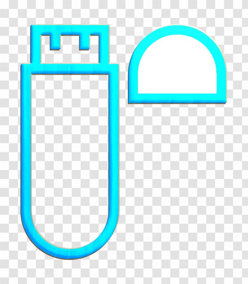 Connector Icon Data Dongle - Turquoise - Wireless Transparent PNG