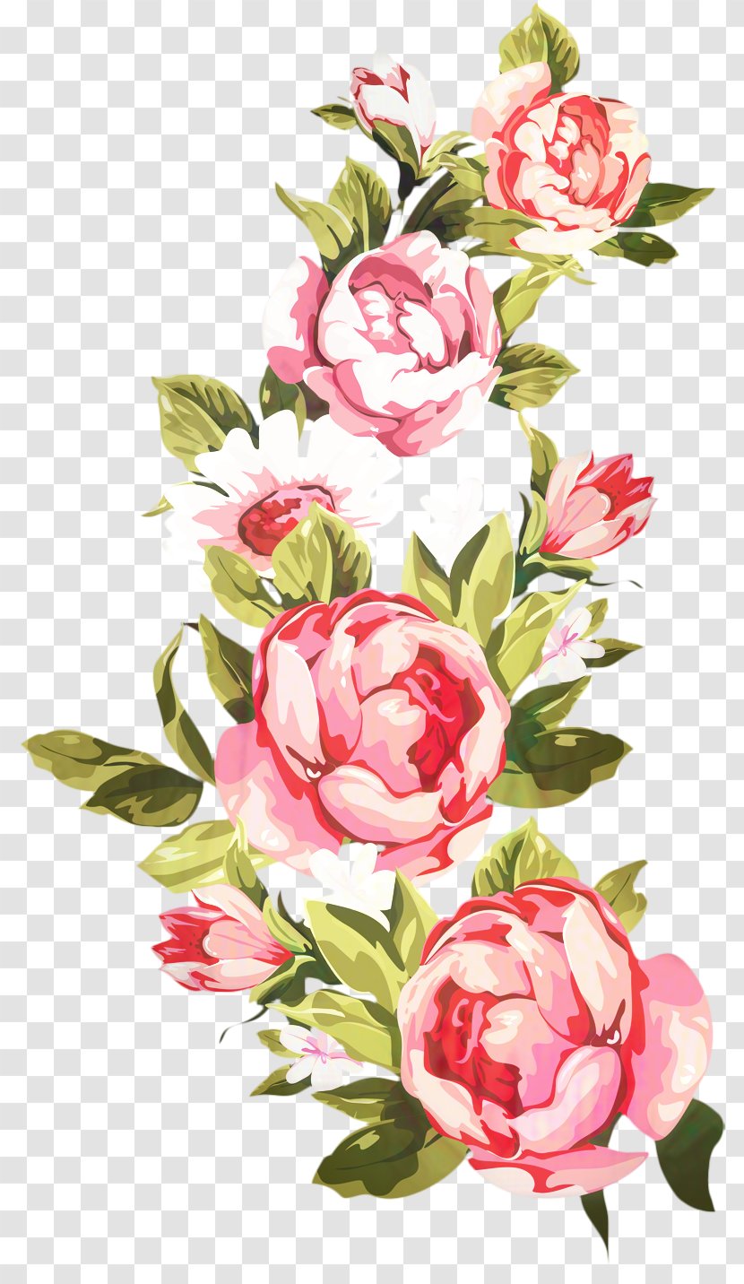 Watercolor Pink Flowers - Paint - Rose Order Transparent PNG