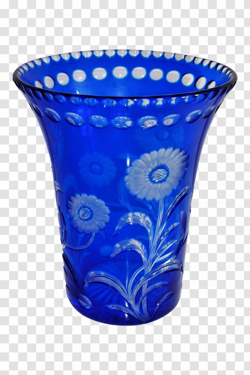 Cobalt Blue Table-glass Vase - Glass Transparent PNG