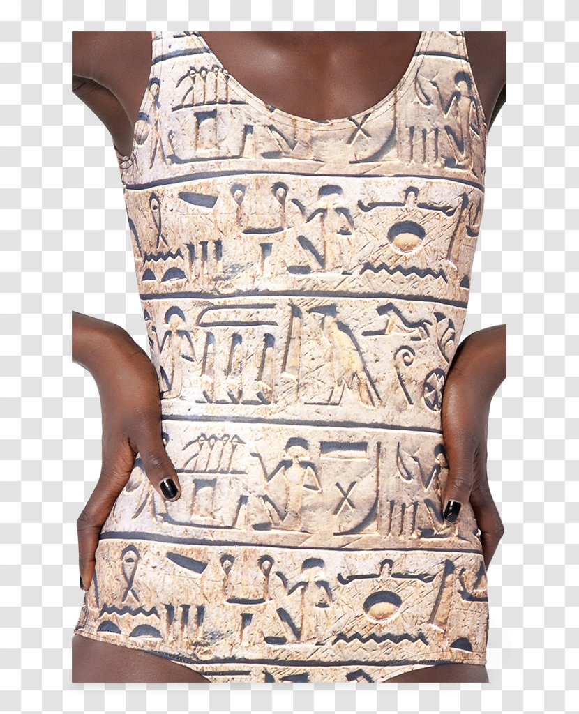 T-shirt Egyptian Hieroglyphs Sleeveless Shirt Pattern - Frame Transparent PNG