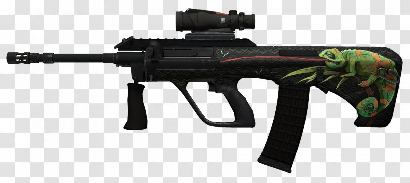 Counter-Strike: Global Offensive Source Counter-Strike 1.6 Steyr AUG Weapon - Watercolor Transparent PNG