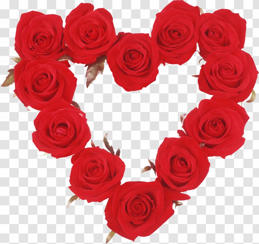 Garden Roses Heart Clip Art - Floristry Transparent PNG