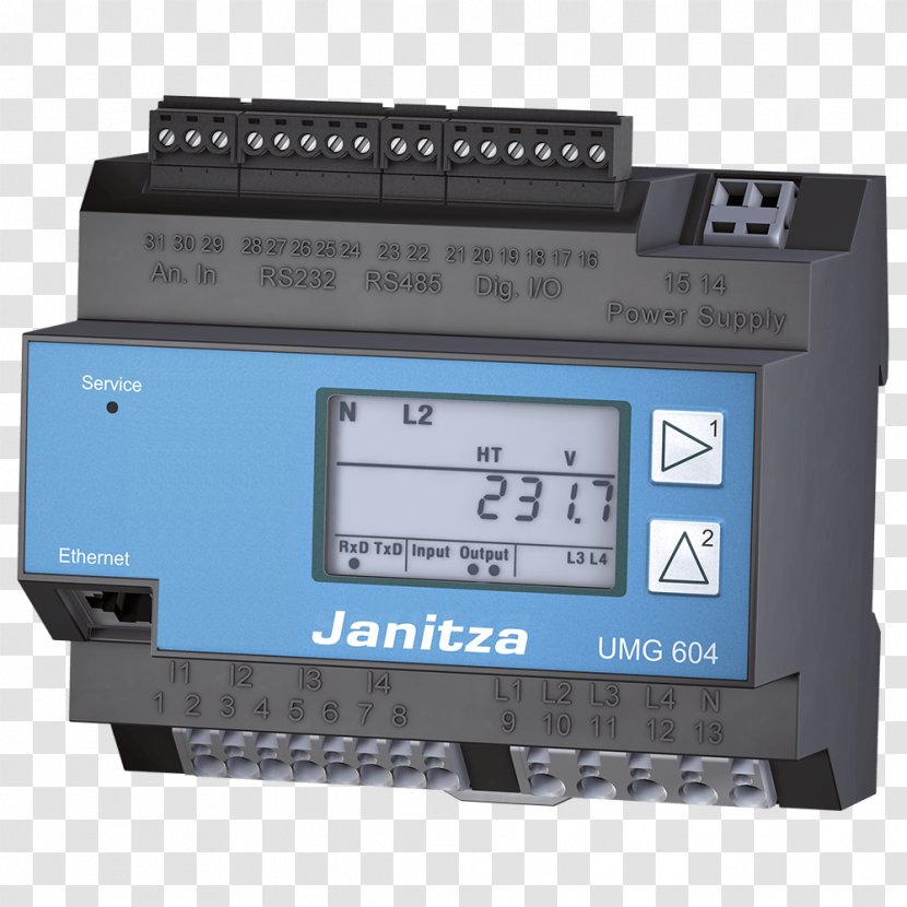 Electric Power Quality Electricity Meter Energy Measuring Instrument Janitza - Mains Transparent PNG