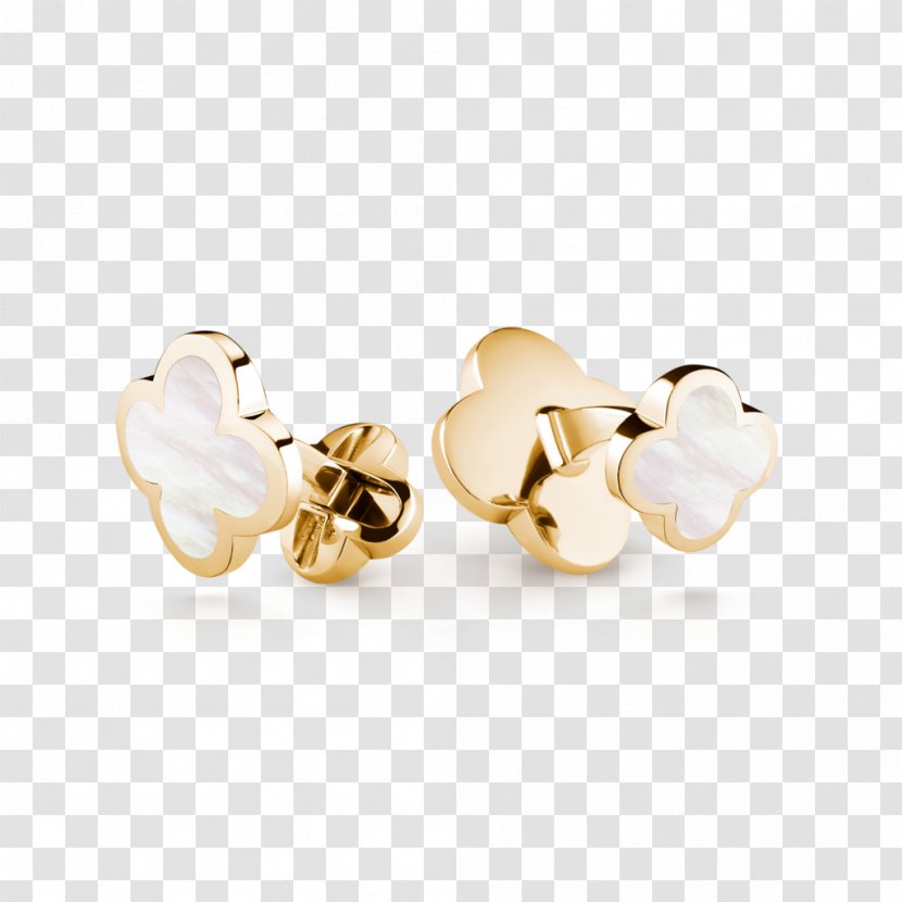 Earring Van Cleef & Arpels Cufflink Gold Gemstone - Body Jewellery Transparent PNG