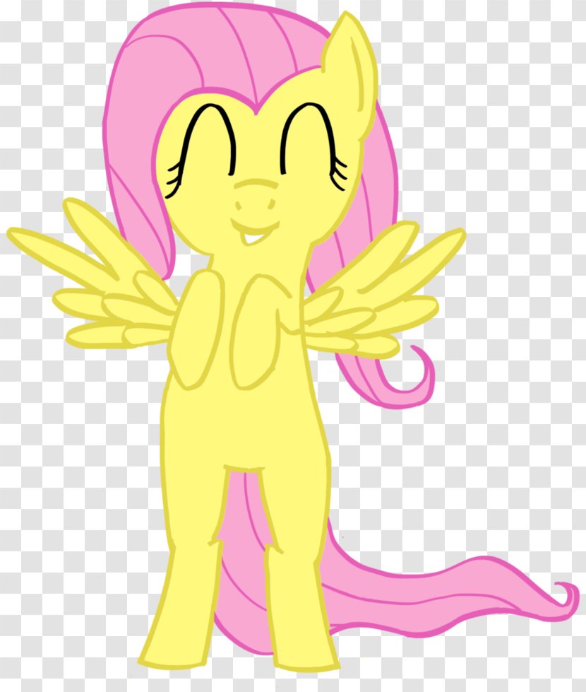 Fluttershy Pony DeviantArt Horse - Cartoon - Palpitate With Excitement Transparent PNG