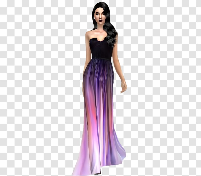 Gown Cocktail Dress Satin Shoulder Transparent PNG