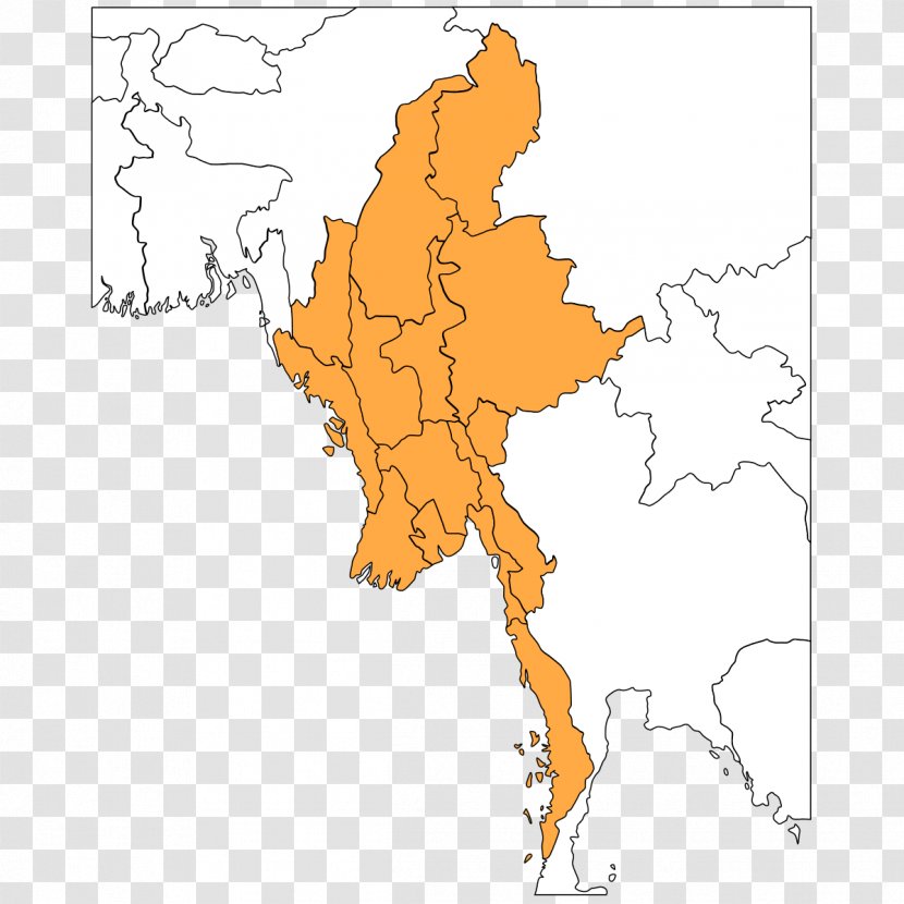 Burma Bank Finance - Map - Myanmar Transparent PNG