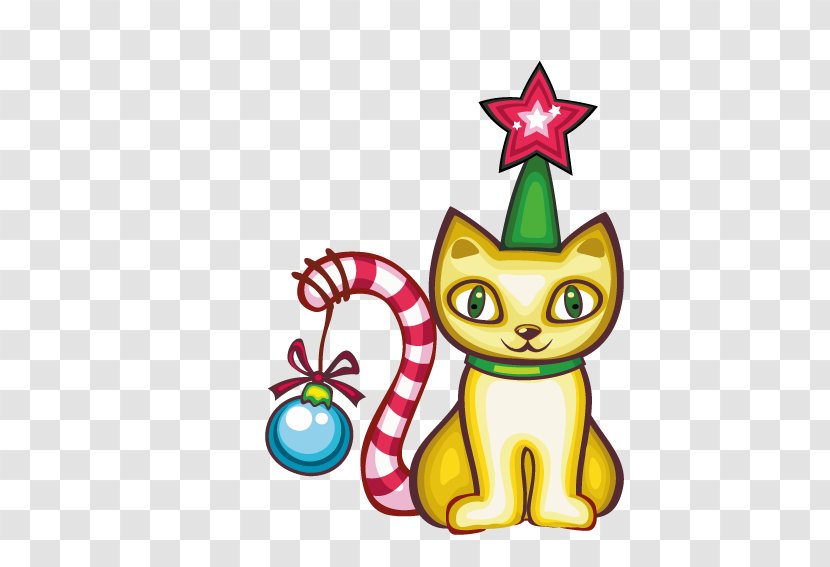 Cat Kitten Christmas Vecteur - Gift Transparent PNG