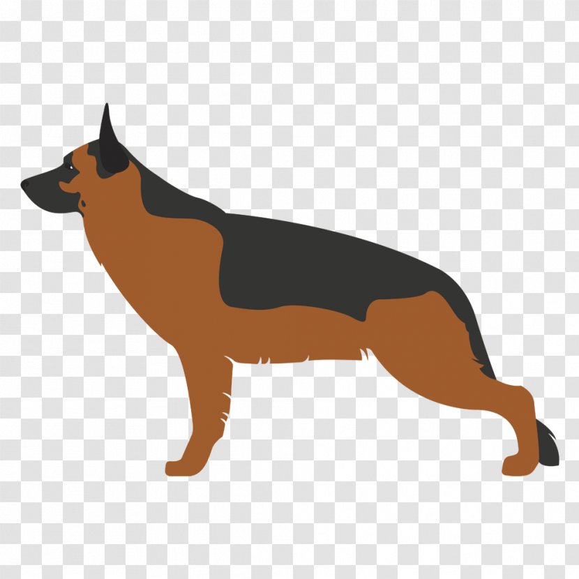 German Shepherd Komondor Dog Breed - Flat Design - Puppy Transparent PNG